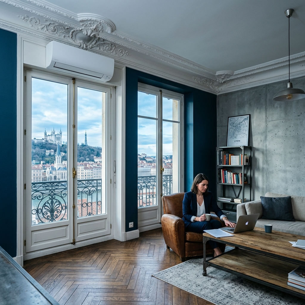 Installation de climatisation réversible à Bron par un frigoriste certifié RGE